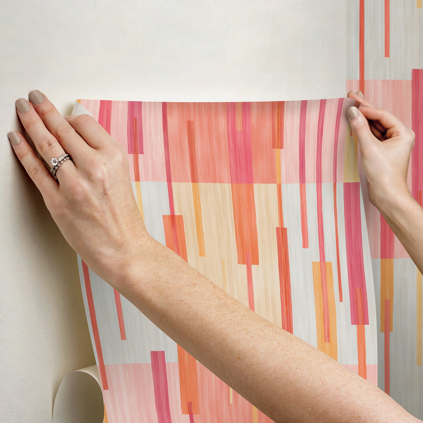 Abstract Grid Peel & Stick Wallpaper Peel and Stick Wallpaper RoomMates   