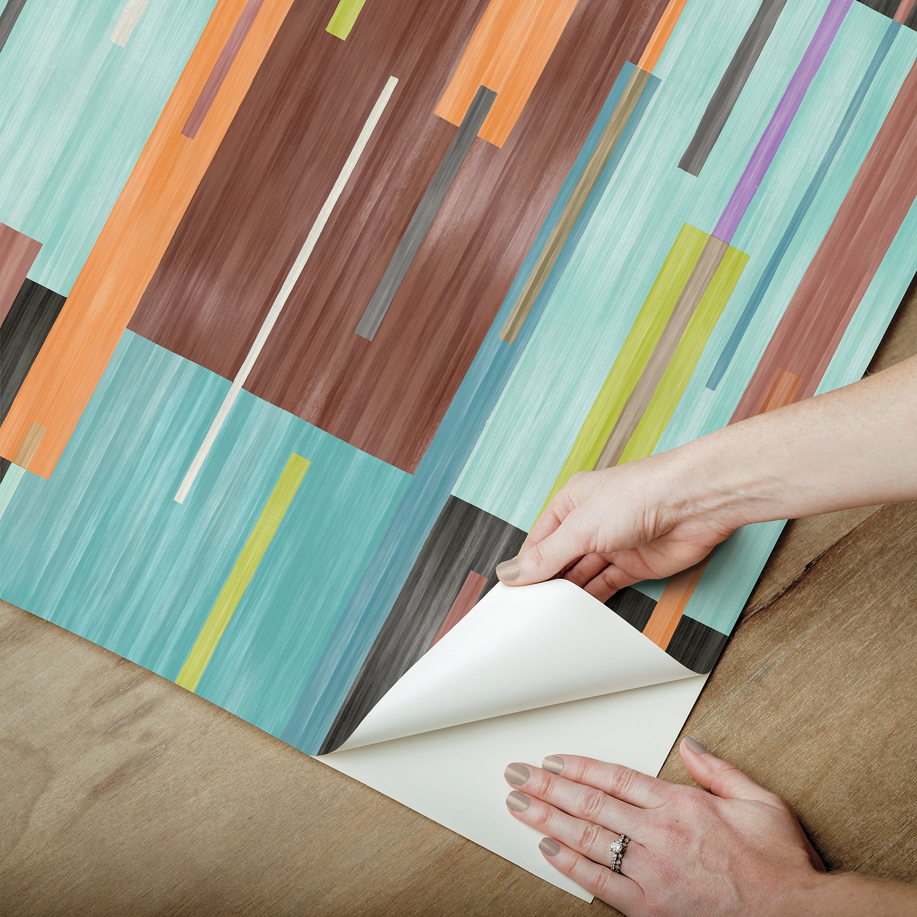 Abstract Grid Peel & Stick Wallpaper Peel and Stick Wallpaper RoomMates   