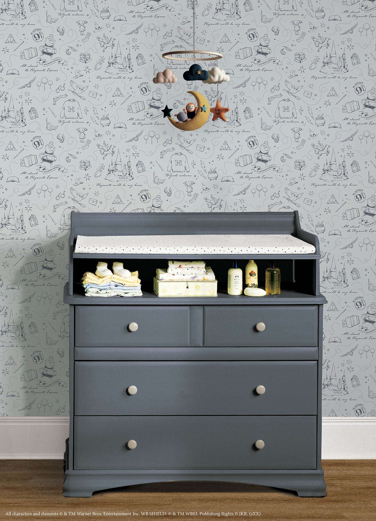 Harry Potter Magical Moments Trail Peel & Stick Wallpaper Peel and Stick Wallpaper RoomMates