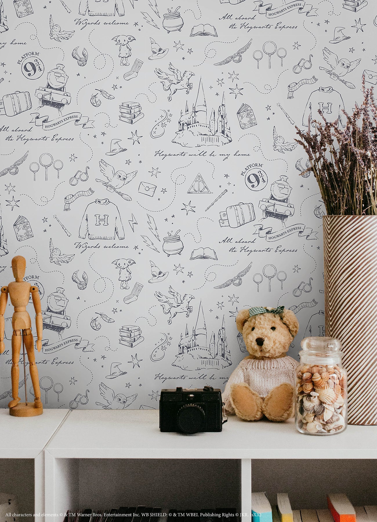 Harry Potter Magical Moments Trail Peel & Stick Wallpaper Peel and Stick Wallpaper RoomMates