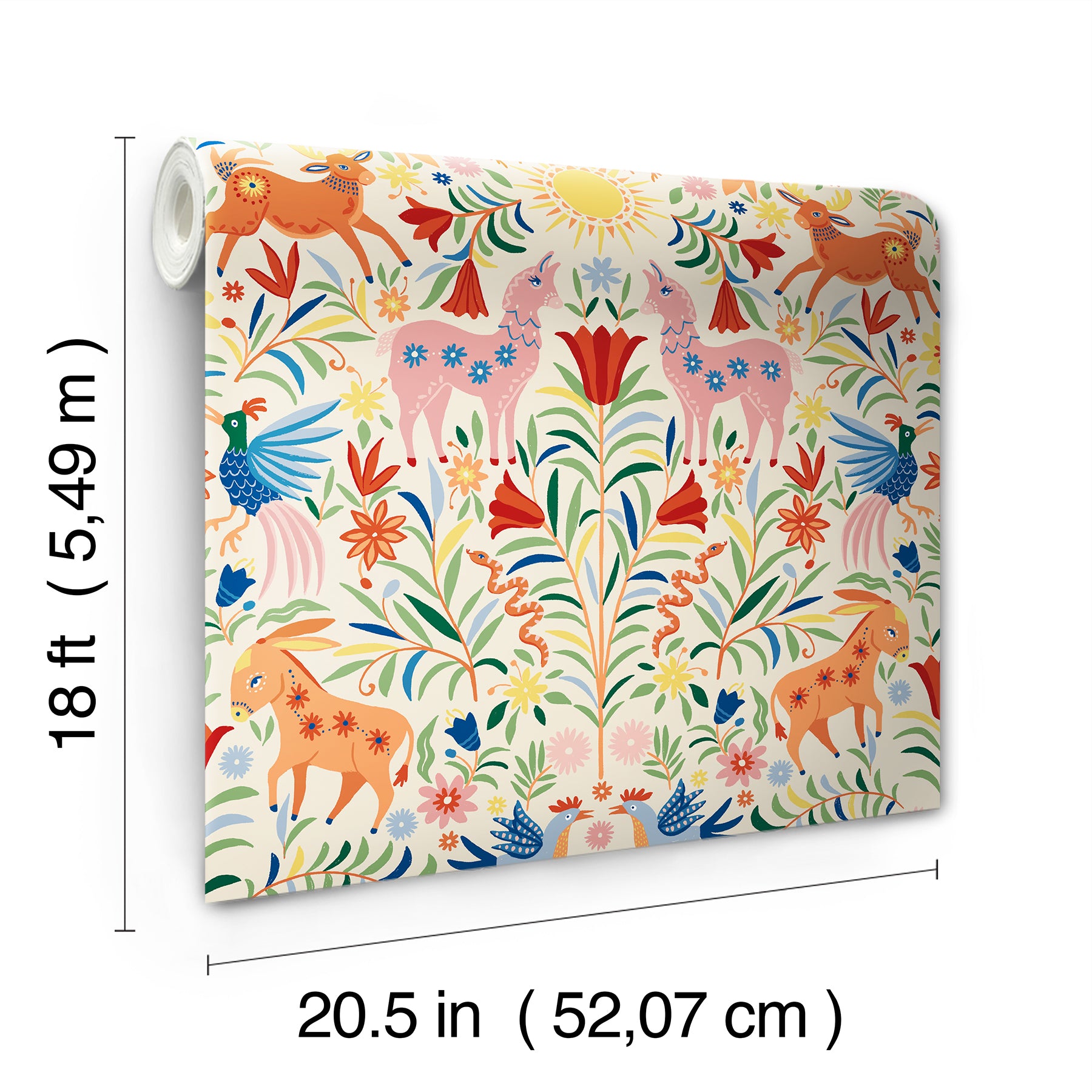 Whimsical Creatures Peel & Stick Wallpaper Peel and Stick Wallpaper RoomMates