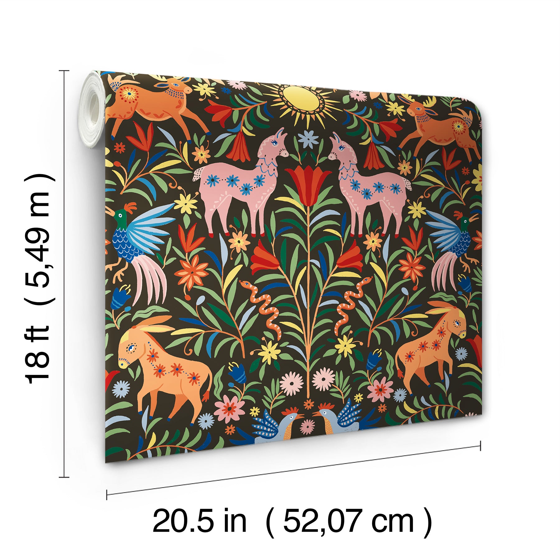 Whimsical Creatures Peel & Stick Wallpaper Peel and Stick Wallpaper RoomMates
