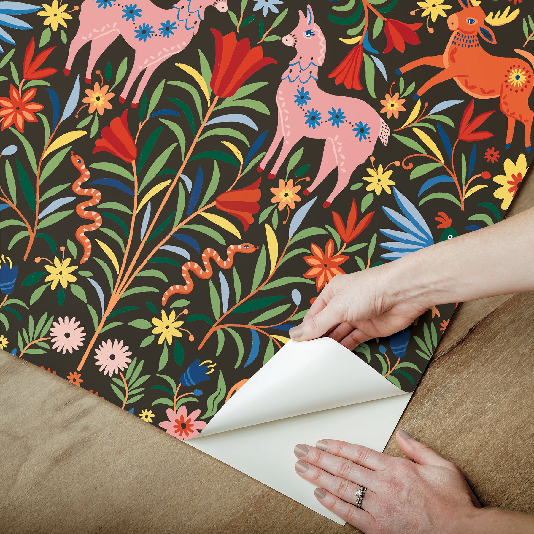 Whimsical Creatures Peel & Stick Wallpaper Peel and Stick Wallpaper RoomMates