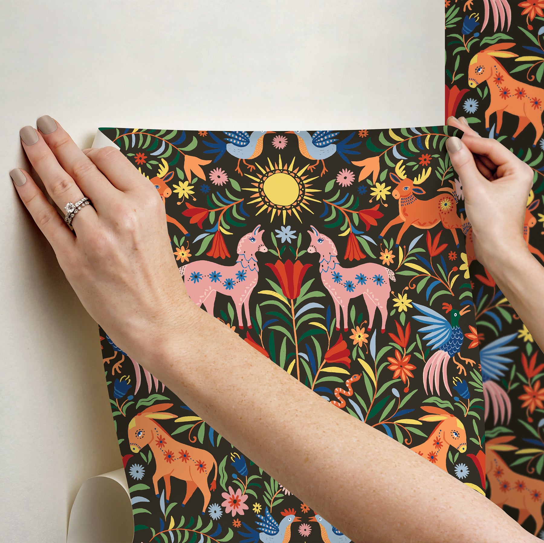 Whimsical Creatures Peel & Stick Wallpaper Peel and Stick Wallpaper RoomMates