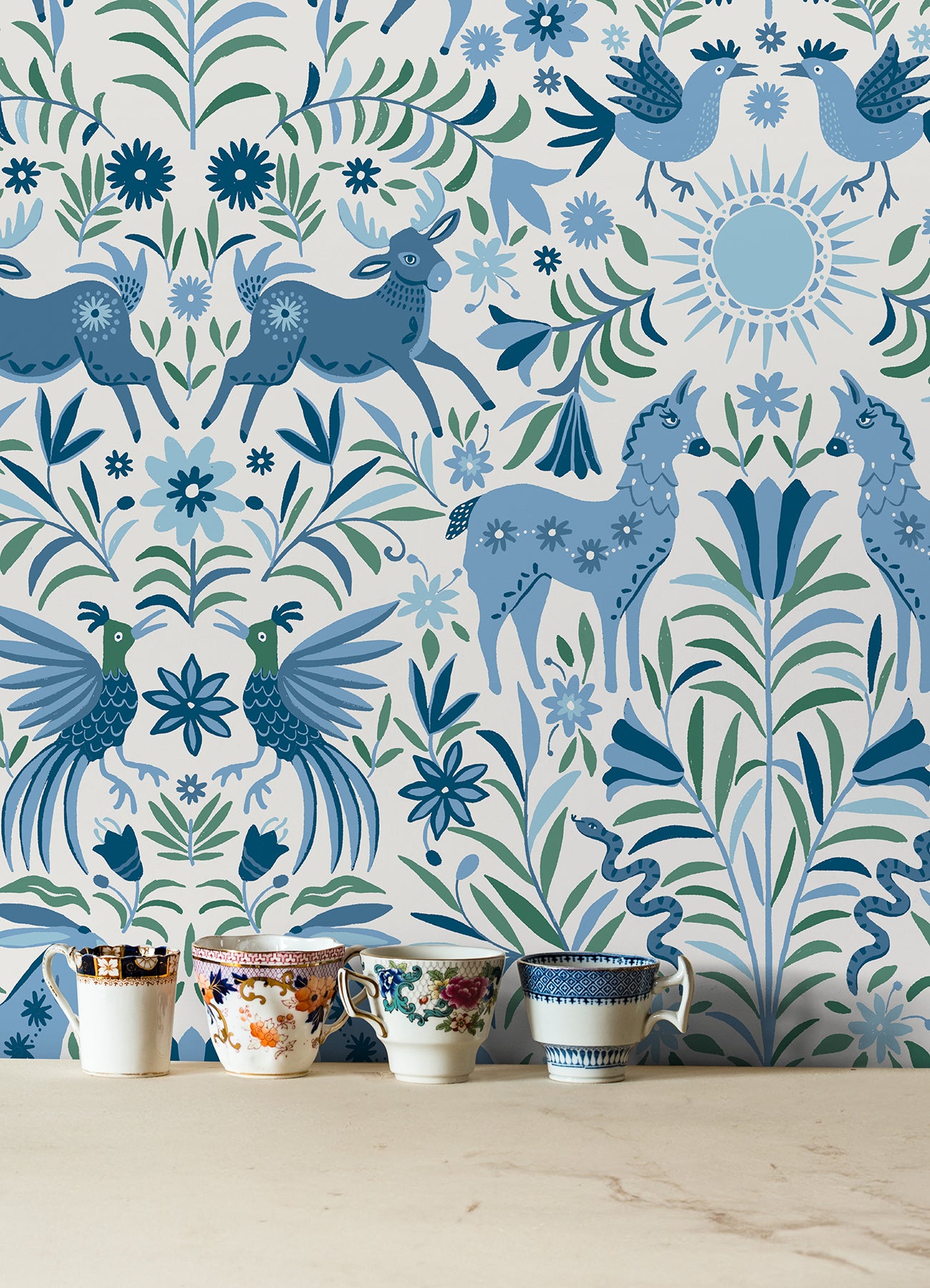 Whimsical Creatures Peel & Stick Wallpaper Peel and Stick Wallpaper RoomMates