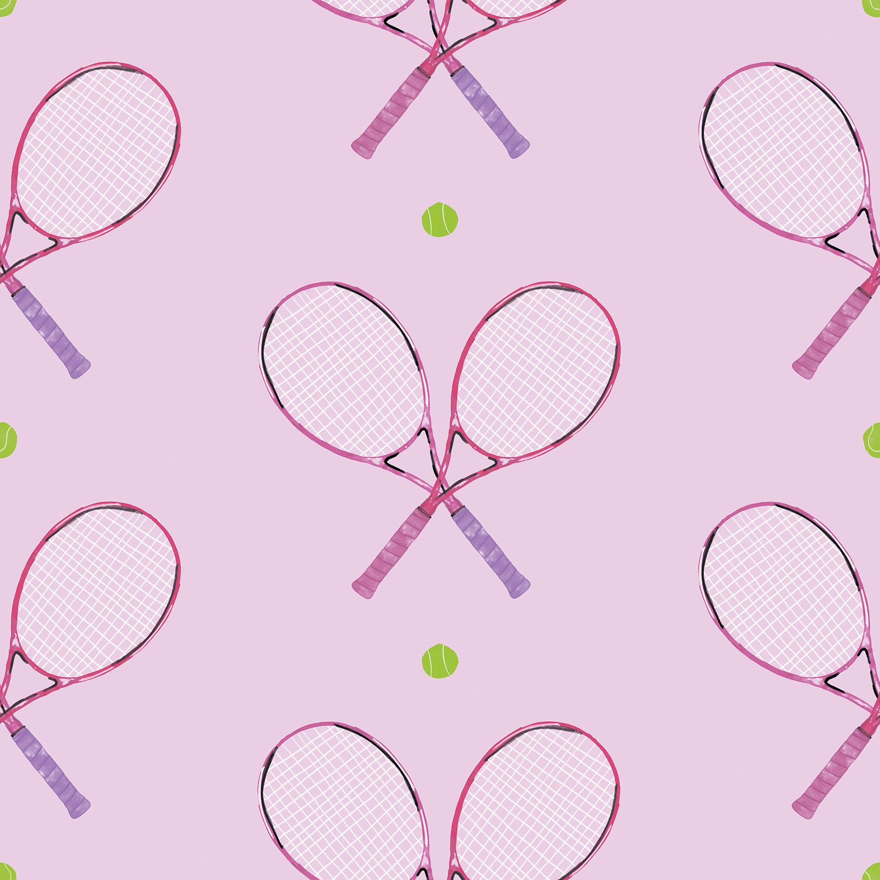 40 Love Peel & Stick Wallpaper Peel and Stick Wallpaper RoomMates Roll Pink