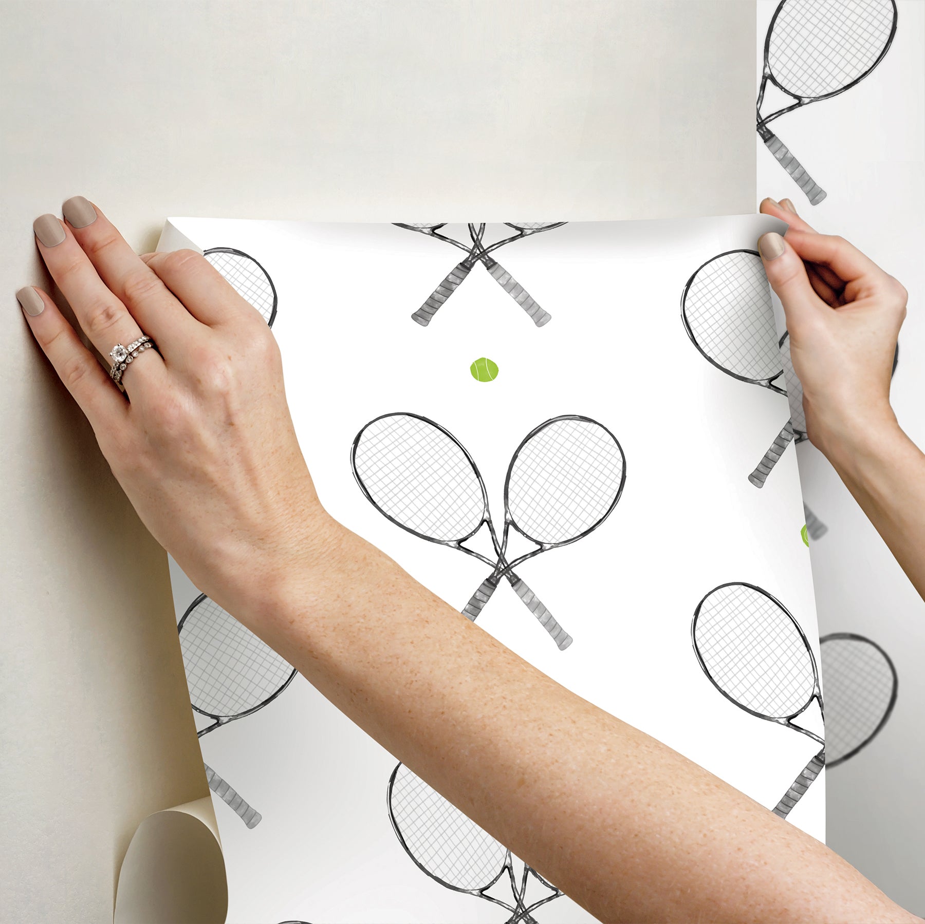 40 Love Peel & Stick Wallpaper Peel and Stick Wallpaper RoomMates