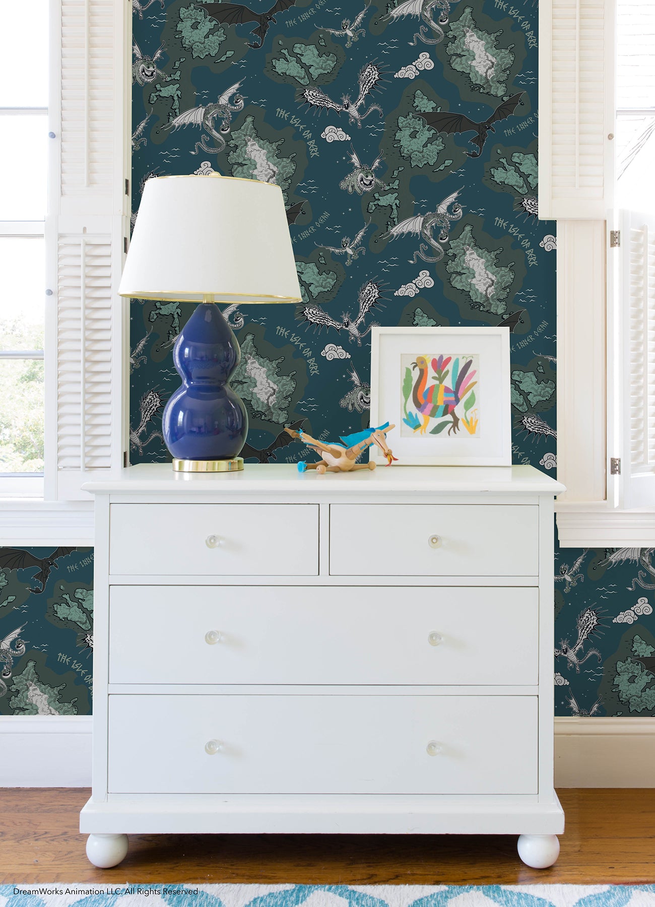 How to Train Your Dragon Isle of Berk Grey Peel & Stick Wallpaper Peel and Stick Wallpaper RoomMates Decor