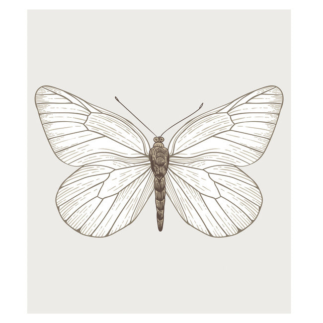 White Butterfly Tapestry Tapestry RoomMates   