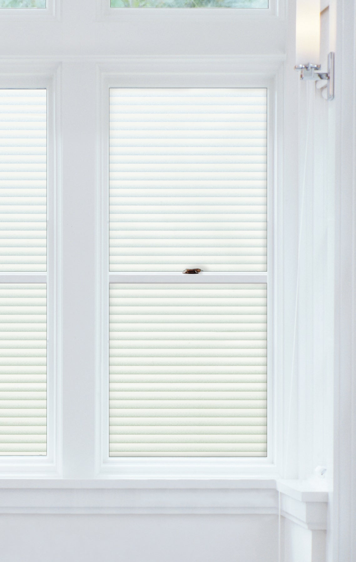 Faux Blind Privacy Window Film StickSHADES RoomMates   