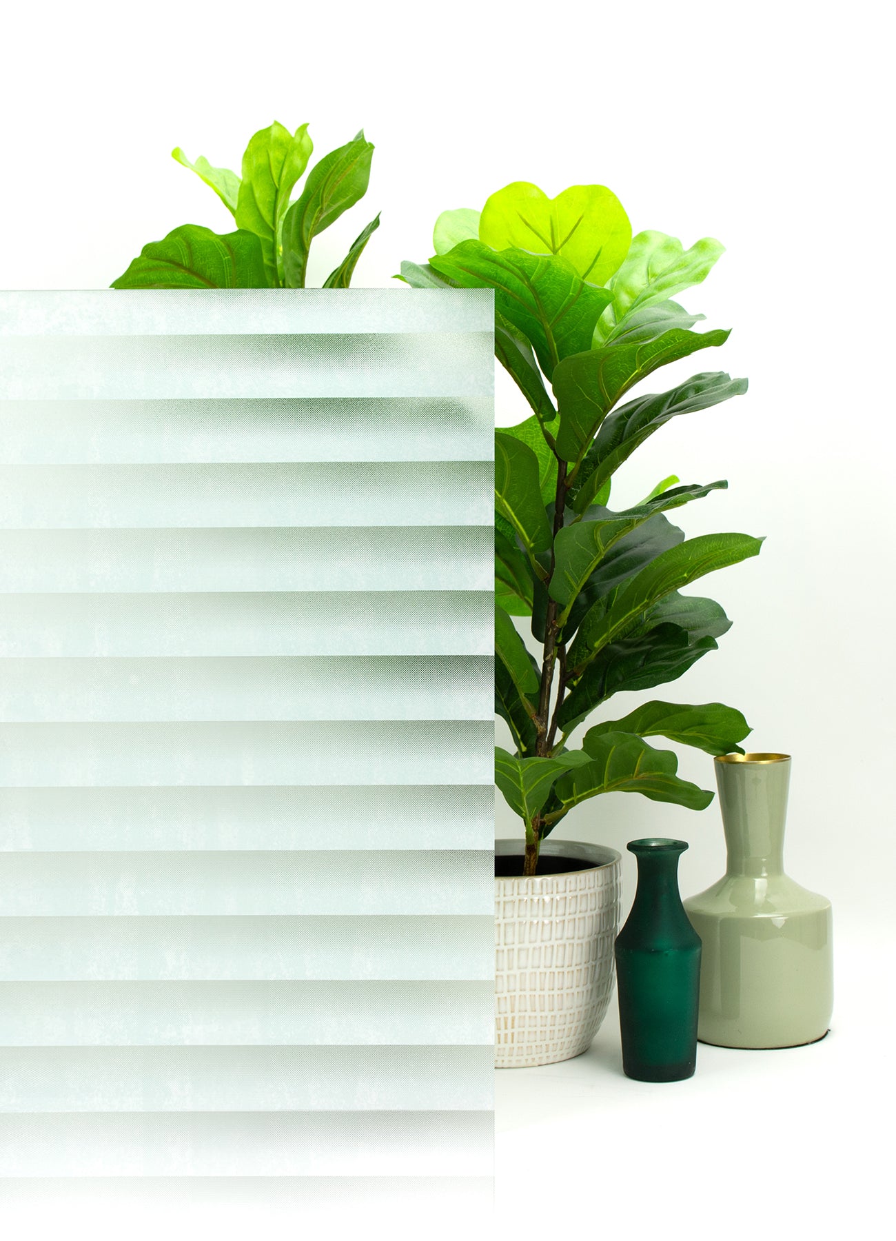 Faux Blind Privacy Window Film StickSHADES RoomMates   