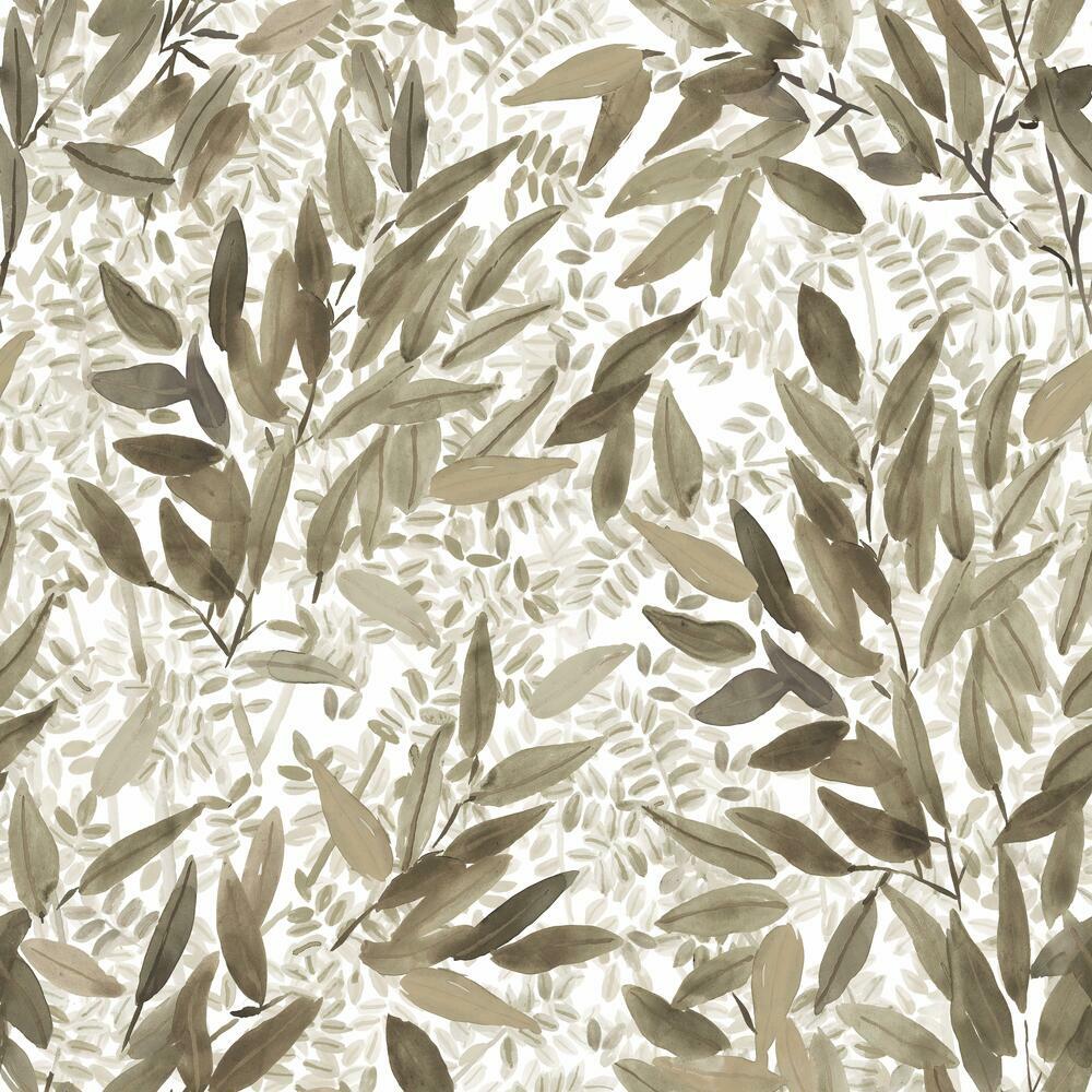 Watercolor Leaves Peel and Stick Wallpaper Peel and Stick Wallpaper RoomMates