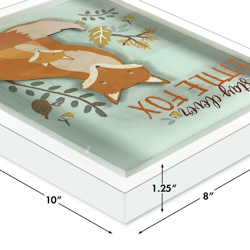 Patina Vie Stay Clever Little Fox Shadowbox Framed Art RoomMates   