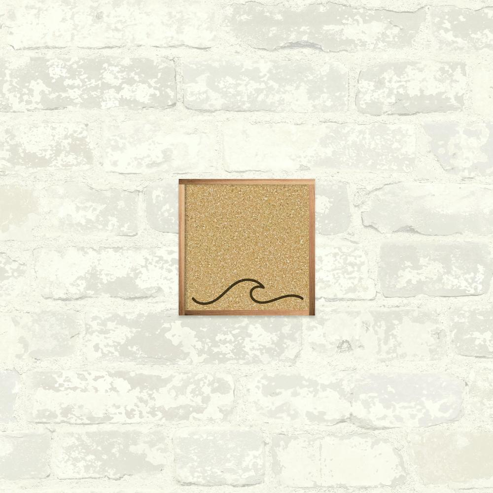 Wave Cork Wall Art Cork Wall Art RoomMates   