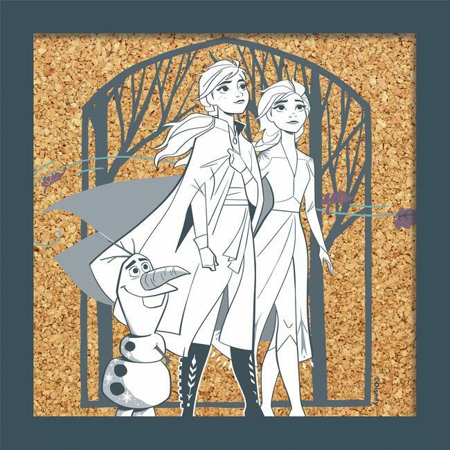 Frozen 2 Elsa, Anna, and Olaf Cork Wall Art Cork Wall Art RoomMates   
