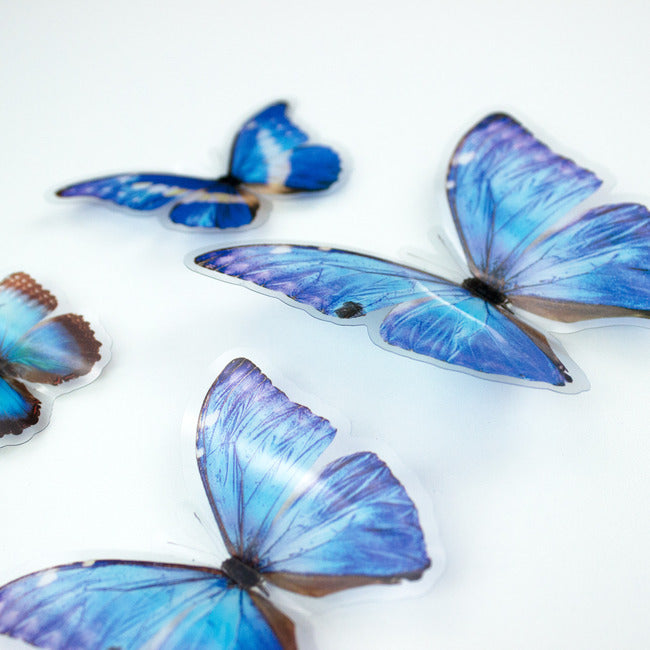 Blue Butterfly Embellishments Wall Decals RoomMates   