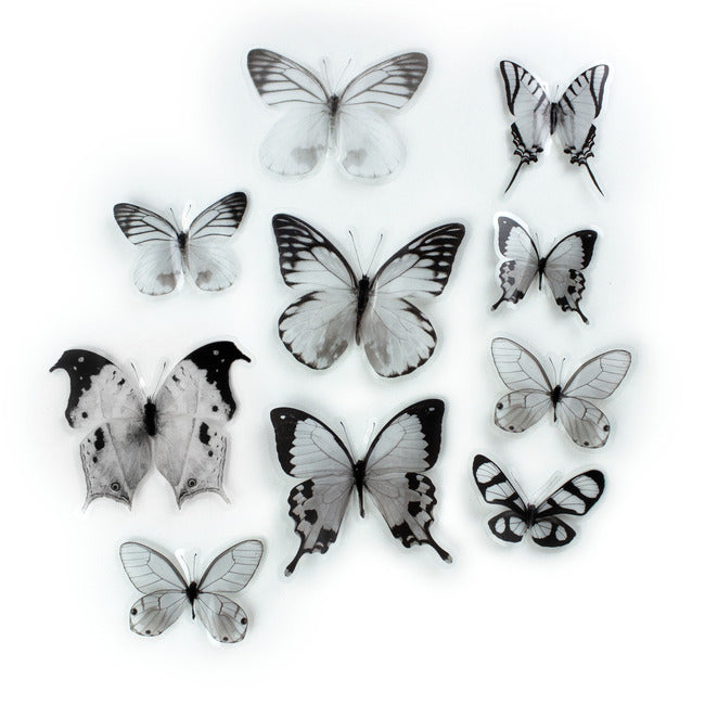 Black And White Butterfly Embellishments Wall Decals RoomMates   
