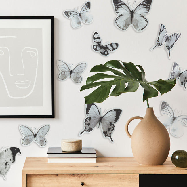 Black And White Butterfly Embellishments Wall Decals RoomMates   