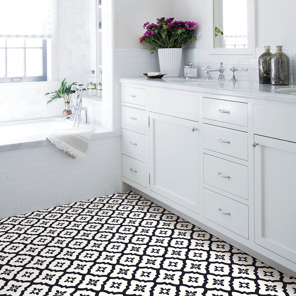 Comet Peel and Stick Floor Tiles Peel and Stick Floor Tiles FloorPops   