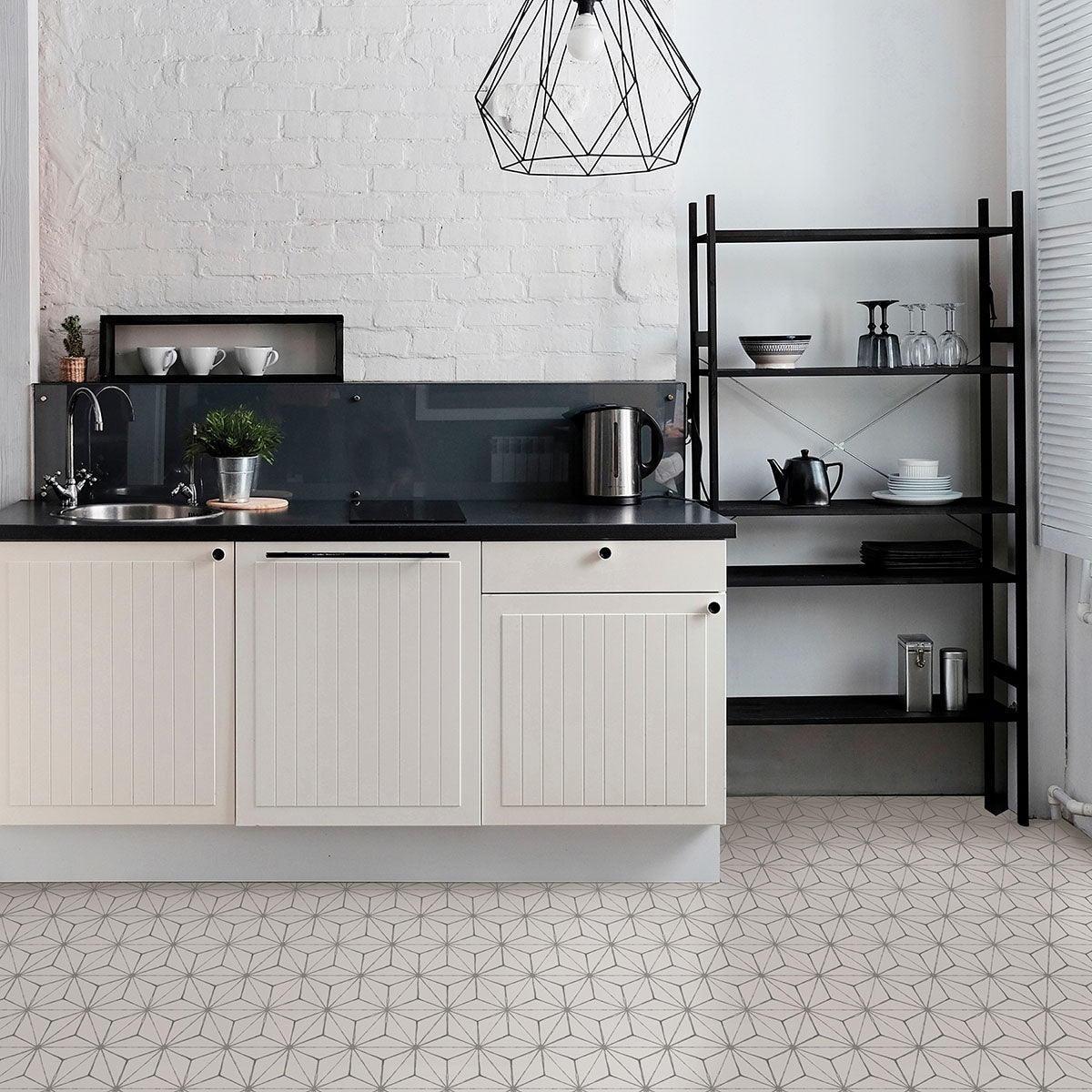 Kikko Peel and Stick Floor Tiles Peel and Stick Floor Tiles FloorPops   