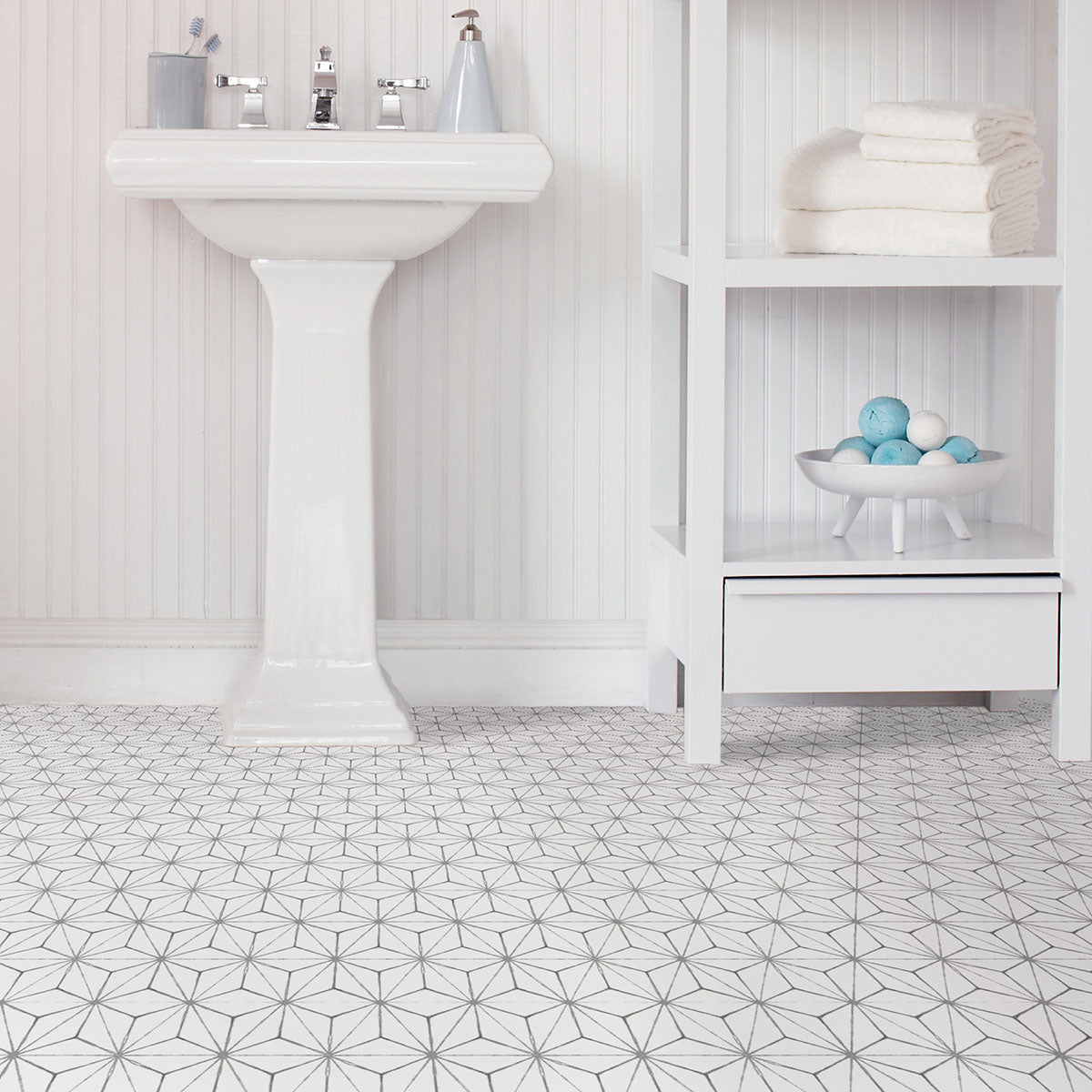 Kikko Peel and Stick Floor Tiles Peel and Stick Floor Tiles FloorPops   