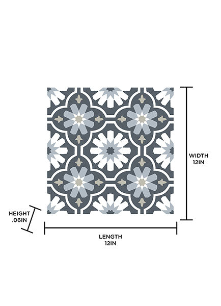 Sevilla Peel and Stick Floor Tiles Peel and Stick Floor Tiles FloorPops   
