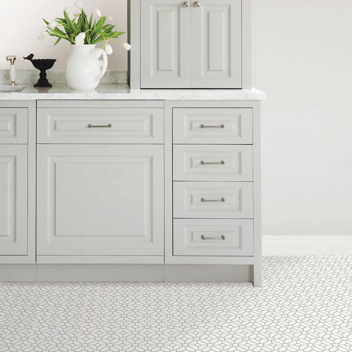 Lattice Peel and Stick Floor Tiles Peel and Stick Floor Tiles FloorPops   