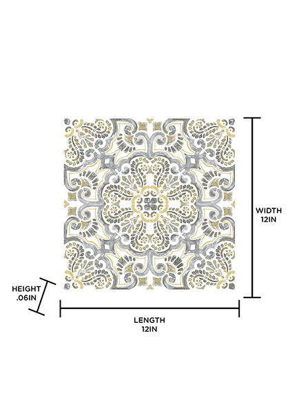 Antico Peel and Stick Floor Tiles Peel and Stick Floor Tiles FloorPops   