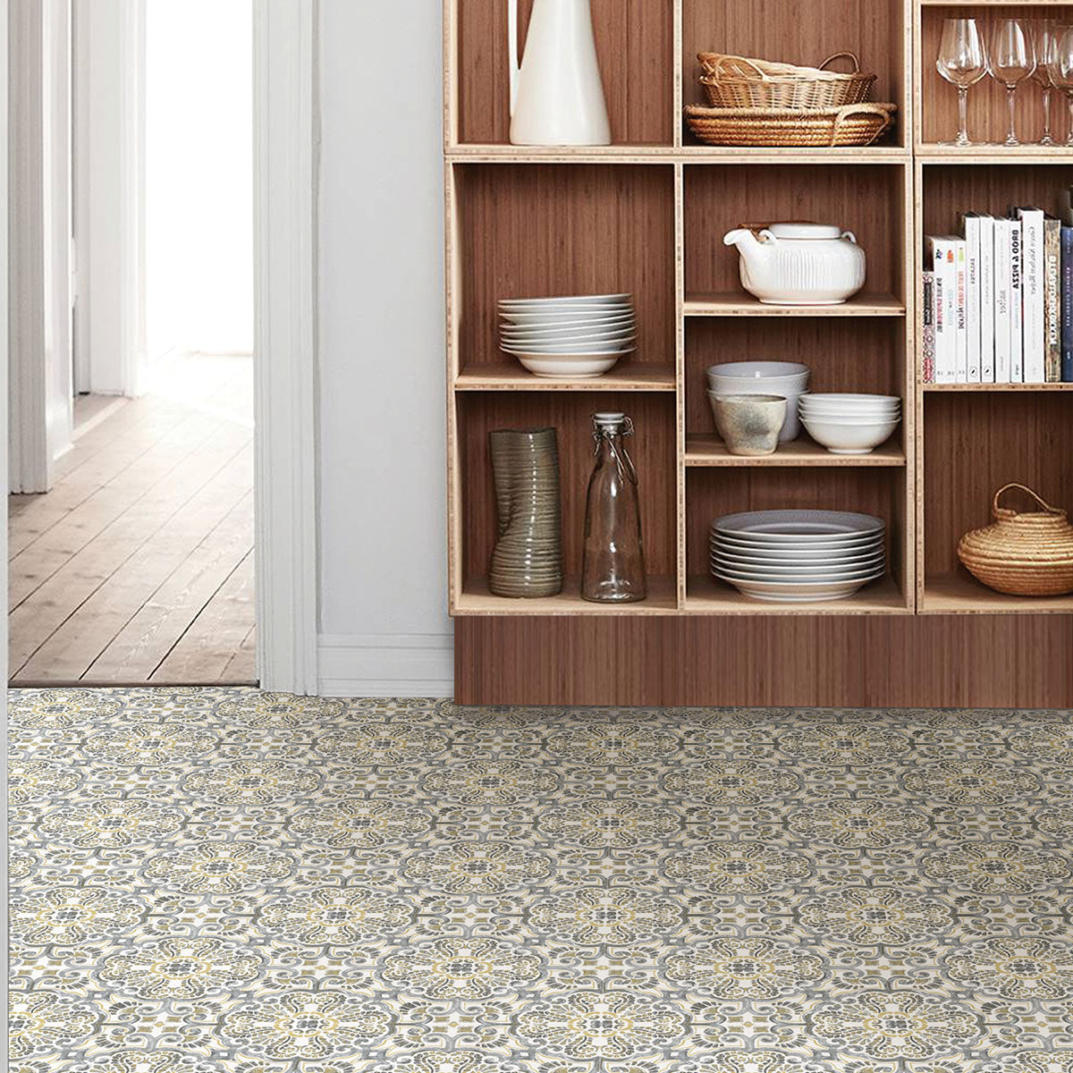 Antico Peel and Stick Floor Tiles Peel and Stick Floor Tiles FloorPops   