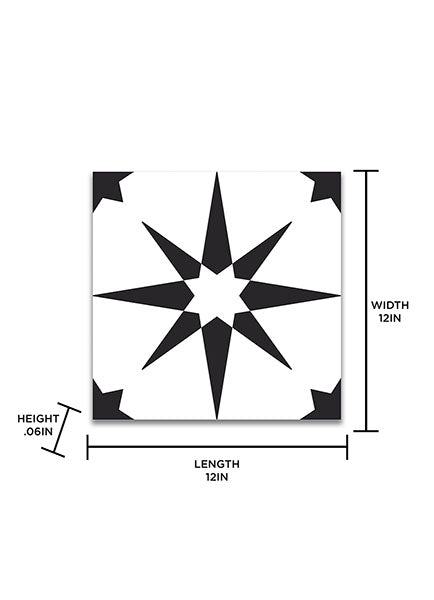Altair Peel and Stick Floor Tiles Peel and Stick Floor Tiles FloorPops   