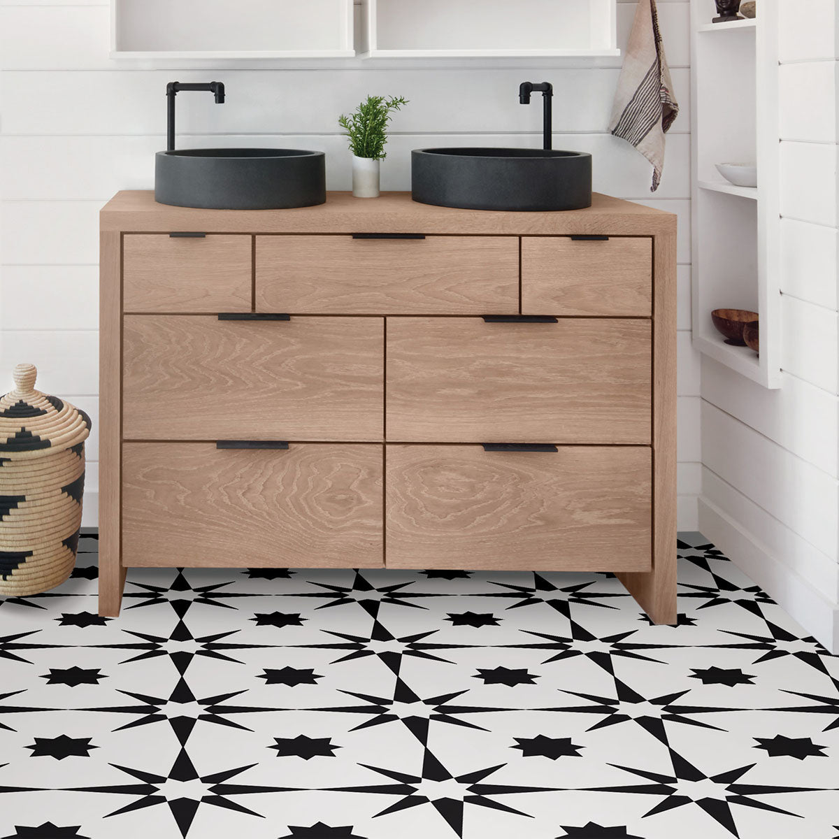 Altair Peel and Stick Floor Tiles Peel and Stick Floor Tiles FloorPops   