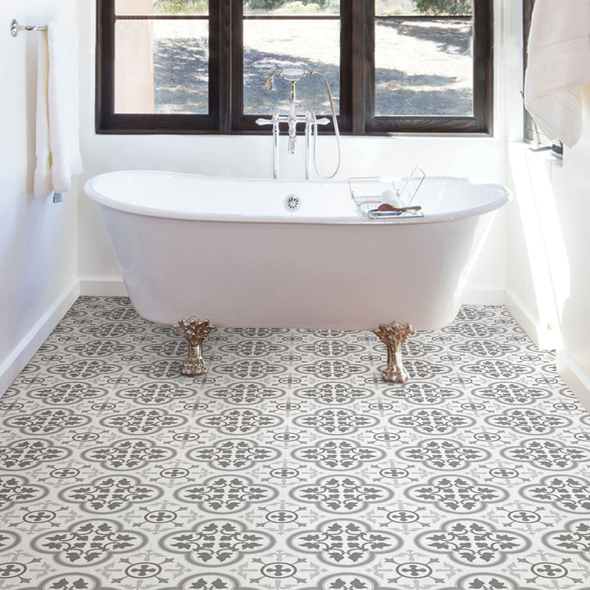 Remy Peel and Stick Floor Tiles Peel and Stick Floor Tiles FloorPops   