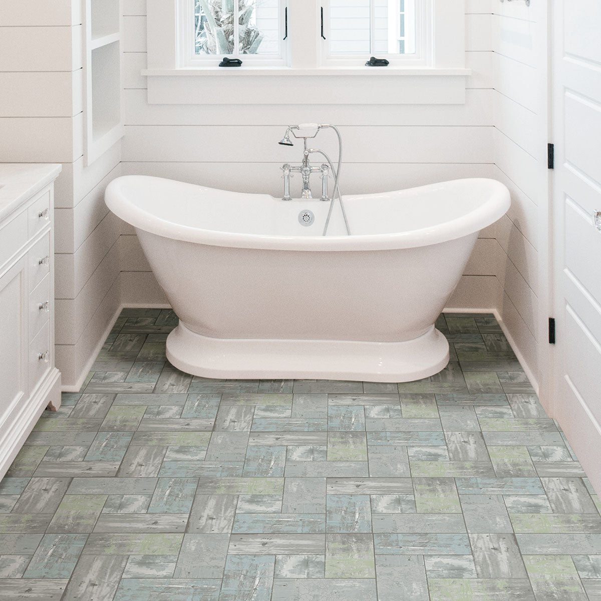 Boardwalk Peel and Stick Floor Tiles Peel and Stick Floor Tiles FloorPops   