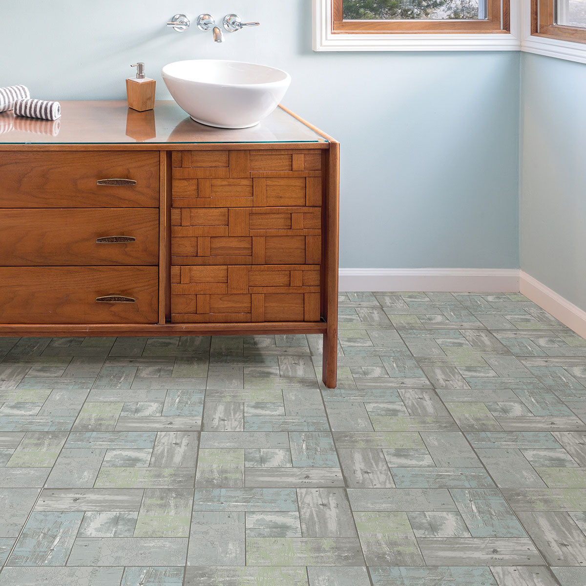 Boardwalk Peel and Stick Floor Tiles Peel and Stick Floor Tiles FloorPops   