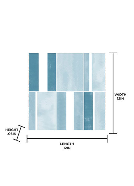 Azure Peel and Stick Floor Tiles Peel and Stick Floor Tiles FloorPops   