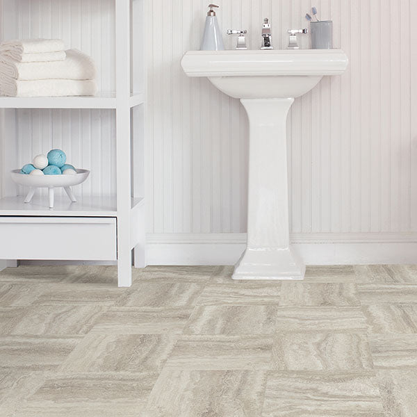 Platinum Peel and Stick Floor Tiles Peel and Stick Floor Tiles FloorPops   