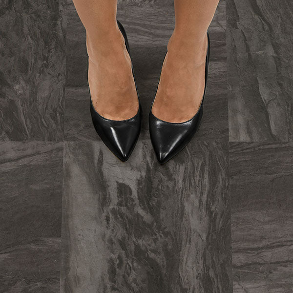 Raven Peel and Stick Floor Tiles Peel and Stick Floor Tiles FloorPops   