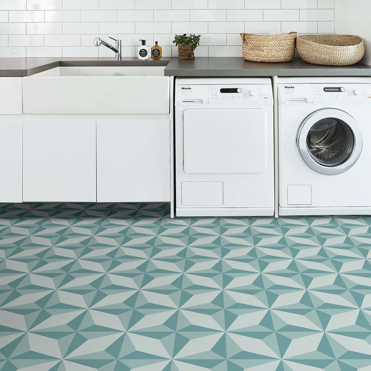 Topaz Peel and Stick Floor Tiles Peel and Stick Floor Tiles FloorPops   