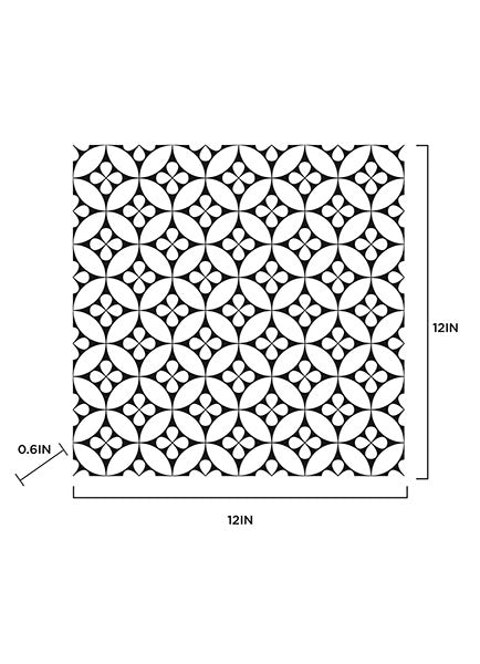 Fleur Peel and Stick Floor Tiles Peel and Stick Floor Tiles FloorPops   