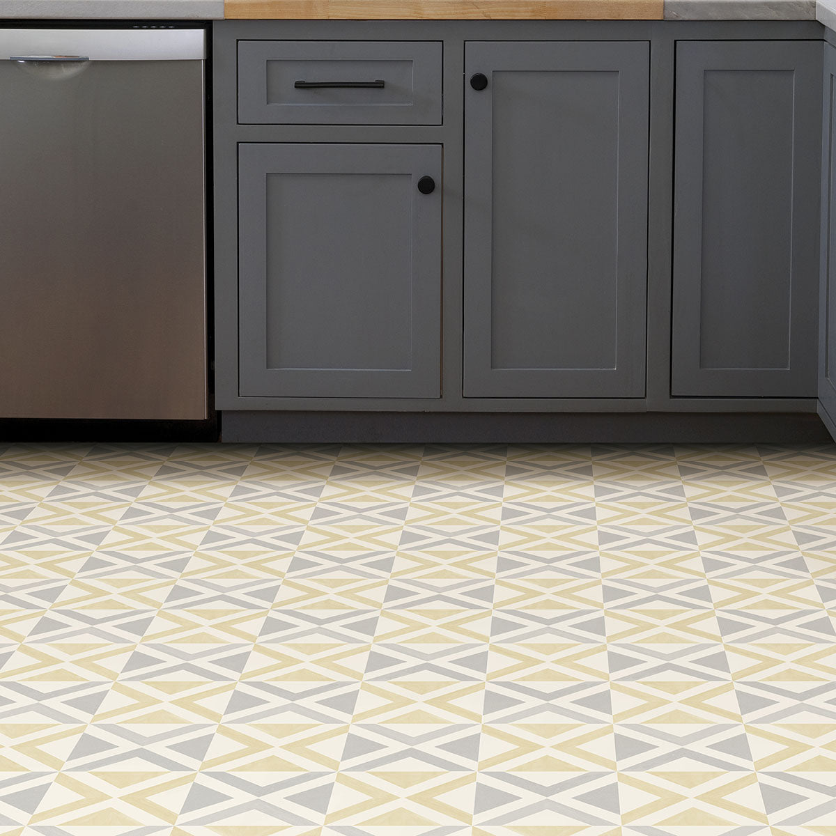 Isosceles Peel and Stick Floor Tiles Peel and Stick Floor Tiles FloorPops   