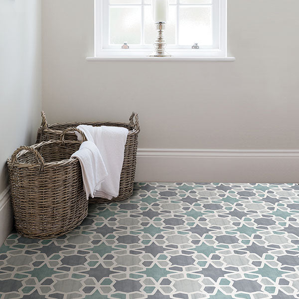 Rajah Peel and Stick Floor Tiles Peel and Stick Floor Tiles FloorPops   