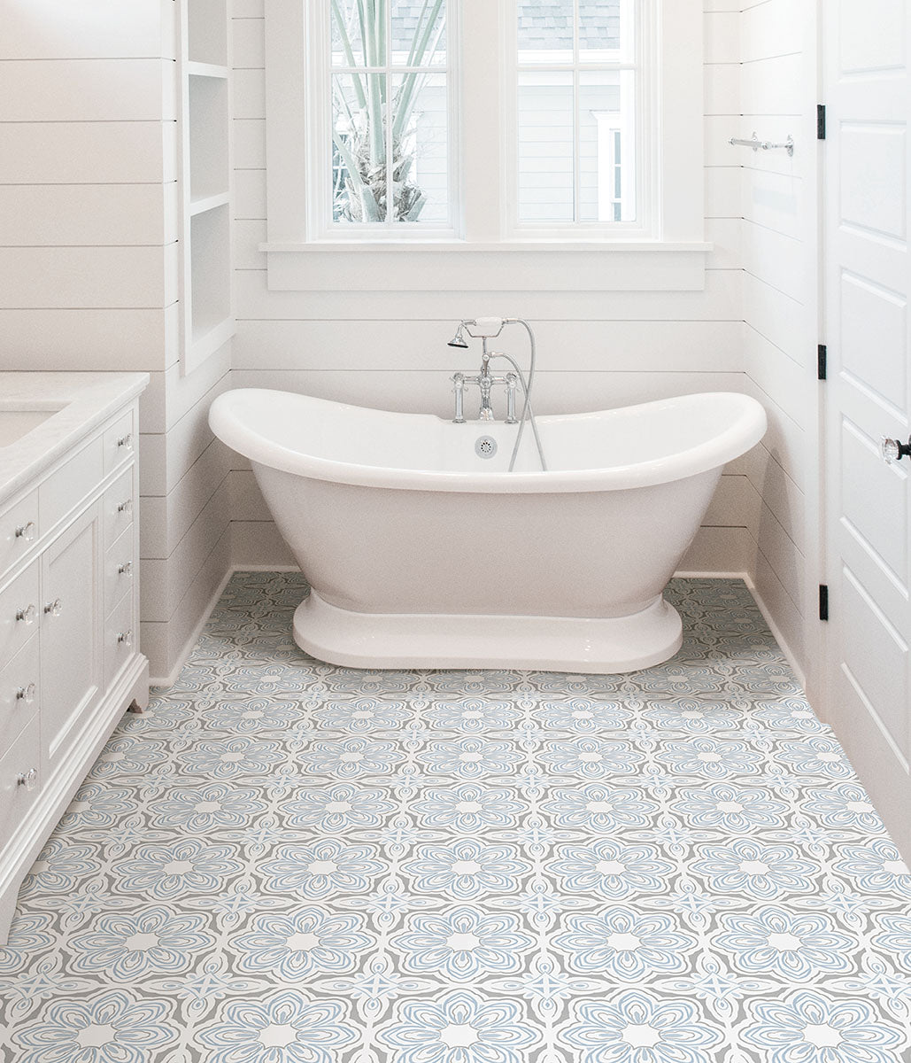 Morris Peel and Stick Floor Tiles Peel and Stick Floor Tiles FloorPops   