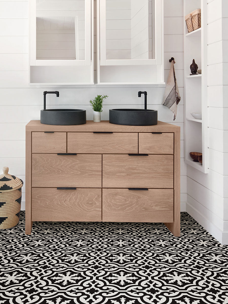 Parma Peel and Stick Floor Tiles Peel and Stick Floor Tiles FloorPops   