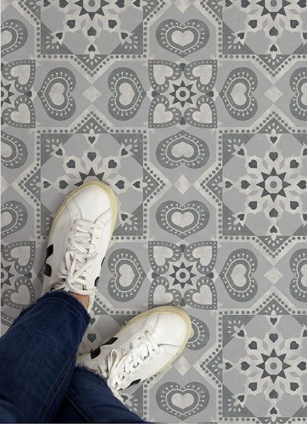 Whitney Peel and Stick Floor Tiles Peel and Stick Floor Tiles FloorPops   