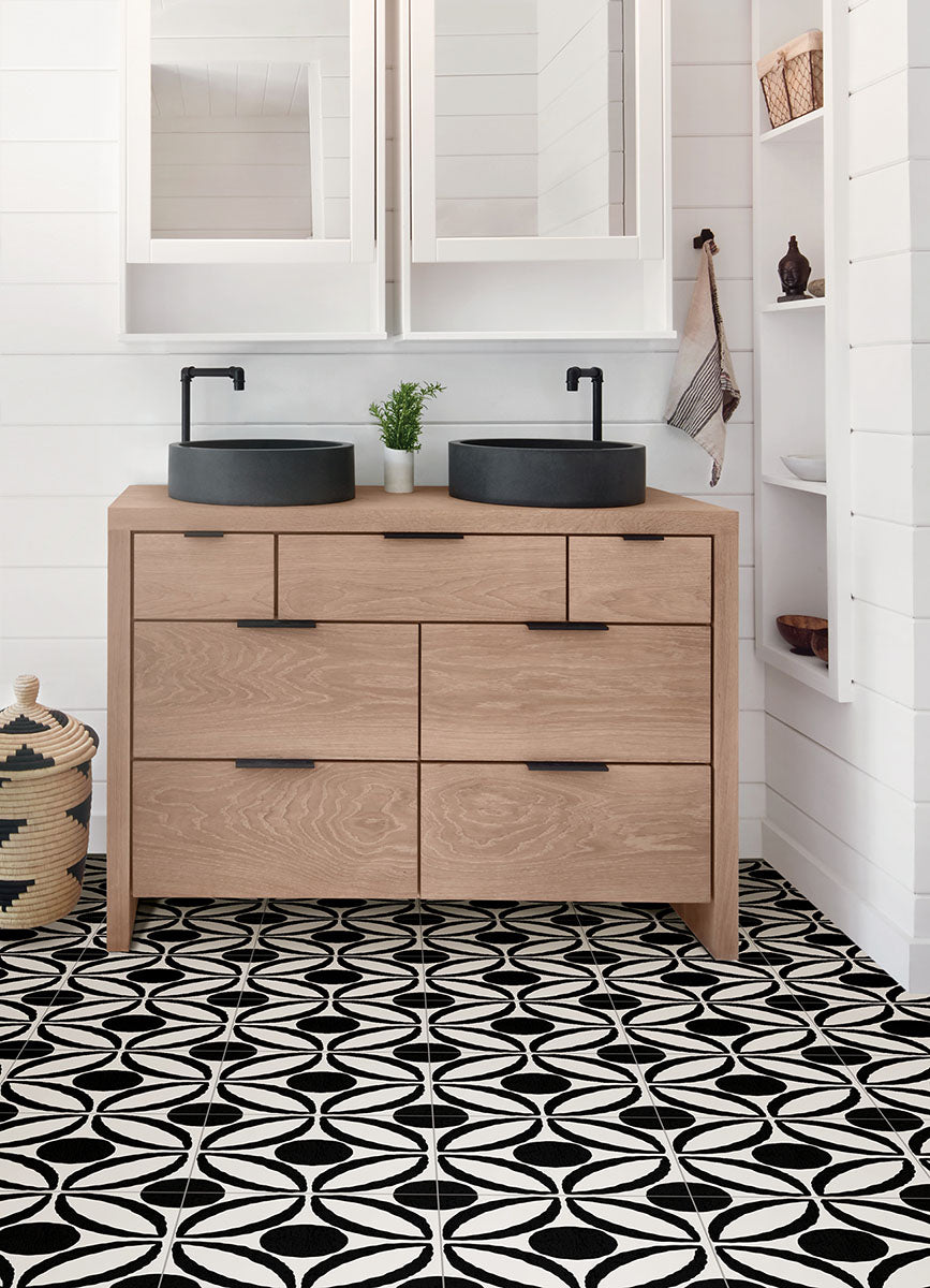 Tory Peel and Stick Floor Tiles Peel and Stick Floor Tiles FloorPops   