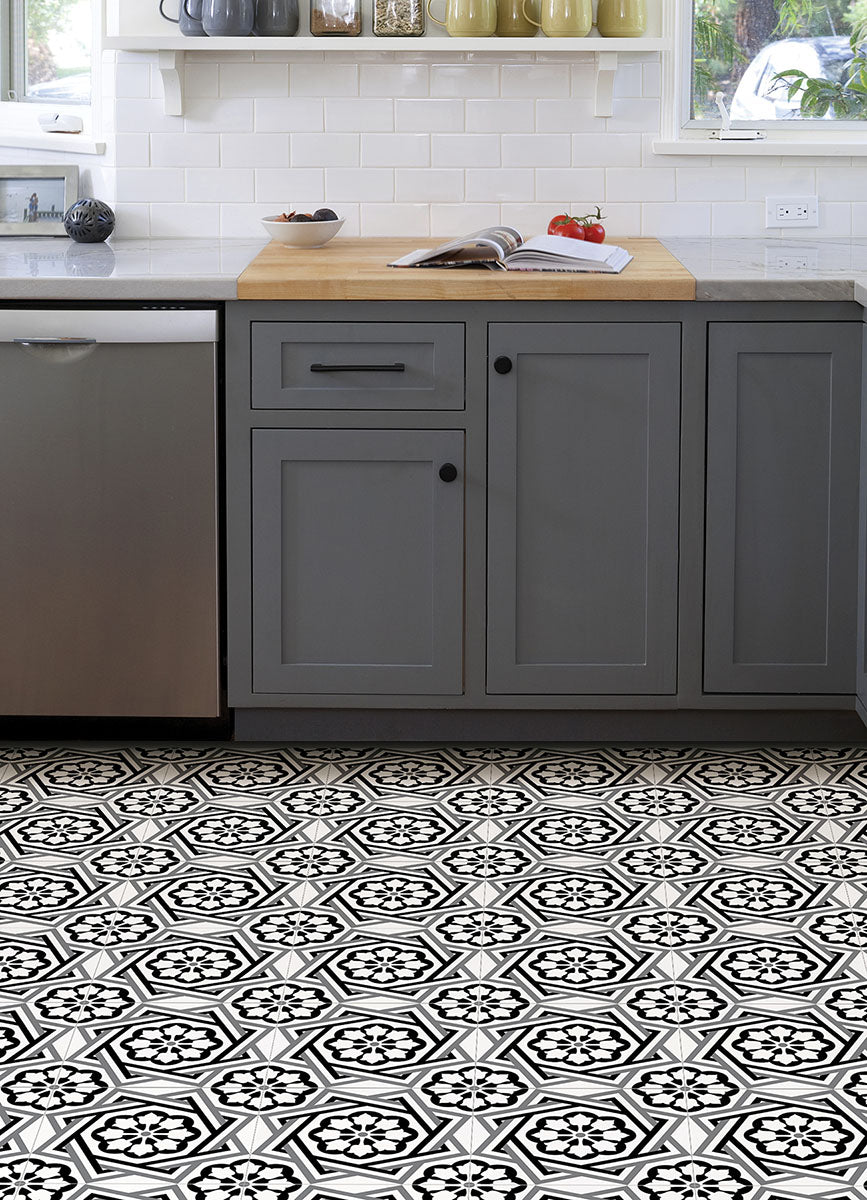 Dakota Peel and Stick Floor Tiles Peel and Stick Floor Tiles FloorPops   