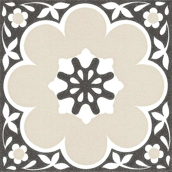 Black Daphne Peel and Stick Floor Tiles Peel and Stick Floor Tiles FloorPops   