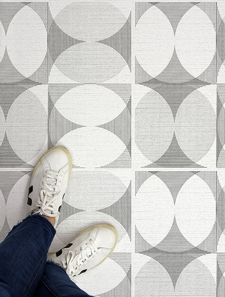 Grey Norma Peel and Stick Floor Tiles Peel and Stick Floor Tiles FloorPops   
