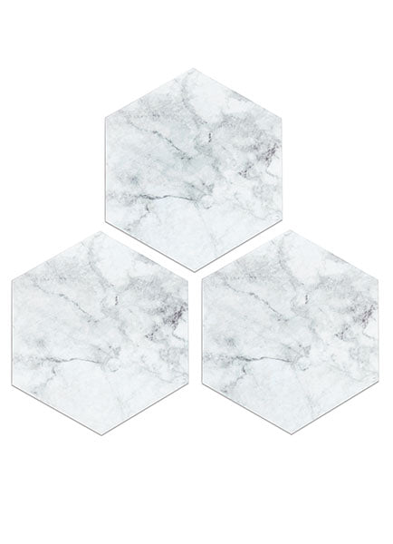 Milena Peel and Stick Hexagon Floor Tiles Peel and Stick Floor Tiles FloorPops   