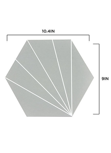 Vers Peel and Stick Hexagon Floor Tiles Peel and Stick Floor Tiles FloorPops   